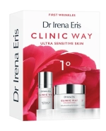 Zestaw Dr Irena Eris Clinic Way 1°, dermokrem aktywnie wygładzający, na dzień, SPF 15, 50 ml + dermokrem pod oczy redukujący objawy zmęczenia, 15 ml