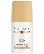 Pharmaceris F Coverage-Correction, delikatny fluid intensywnie kryjący, 01 Ivory, SPF 20, 30 ml