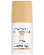 Pharmaceris F Coverage-Correction, delikatny fluid intensywnie kryjący, 02 Sand, SPF 20, 30 ml