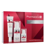 Zestaw Pharmaceris N 2025, krem tonujący, SPF 30, 40 ml + aktywny krem przeciwzmarszczkowy do twarzy, SPF 10, 50 ml + intensywny krem redukujący cienie i worki pod oczami, 15 ml