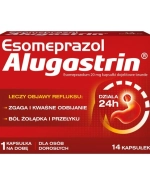 Esomeprazol Alugastrin 20 mg, 14 kapsułek dojelitowych