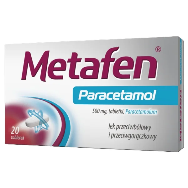 Metafen Paracetamol 500 mg, 20 tabletek