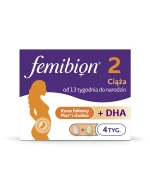 Femibion 2 Ciąża od 13 do 40 tygodnia, Kwas Foliowy Plus, 28 tabletek + 28 kapsułek