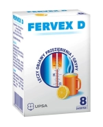 Fervex D 500 mg + 200 mg + 25 mg, granulat do sporządzania roztworu doustnego, 8 saszetek
