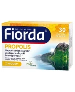 Fiorda Propolis, z midoem, 30 pastylek do ssania
