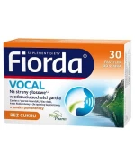 Fiorda Vocal, smak pomarańczowy, 30 pastylek do ssania