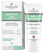 Flos-Lek Sensitive, krem pod oczy, skóra wrażliwa i skłonna do alergii, 30 ml