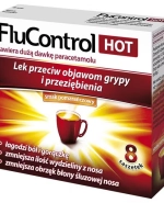 Flucontrol Hot (1000 mg + 10 mg + 4 mg)/ 5,5 g, 8 saszetek