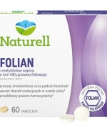 Naturell Folian, kwas foliowy 400 µg, 60 tabletek