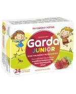 Garda Junior, smak malinowo-truskawkowy, 24 pastylki do ssania
