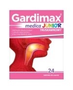 Gardimax Medica Junior truskawkowy 5 mg +1 mg, 24 tabletki do ssania