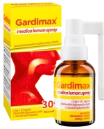 Gardimax Medica Lemon Spray (2 mg + 0,5 mg)/ml, aerozol na ból gardła, roztwór, 30ml