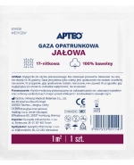 Synoptis Pharma Apteo, gaza jałowa, 17-nitkowa, 1 m2, 1 sztuka