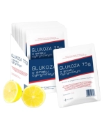Diather Glukoza, proszek do sporządzania roztworu doustnego, smak cytrynowy, 75 g