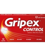 Gripex Control 500 mg + 50 mg, 12 tabletek powlekanych