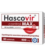 Hascovir control MAX 400 mg, 60 tabletek