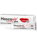Hascovir Lipożel 50 mg/g, żel, 3 g