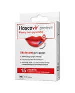 Hascovir Protect, plastry na opryszczkę, 15 sztuk
