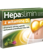 Hepaslimin z witaminą D3, 30 tabletek powlekanych