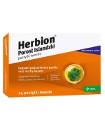 Herbion Porost Islandzki 3 mg, 24 pastylki twarde