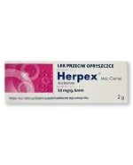 Herpex 50 mg/g, krem , 2 g (import równoległy Inpharm)