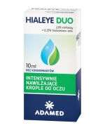 Hialeye Duo Emulsja, nawilżające krople do oczu, 10 ml
