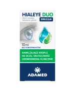 Hialeye Duo Emulsja, nawilżające krople do oczu, 10 ml