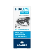 Hialeye Free 0,4%, nawilżające krople do oczu, 10 ml