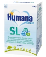 Humana Expert SL, bezmleczny preparat sojowy dla niemowląt z nietolerancją mleka krowiego, od urodzenia, 650 g