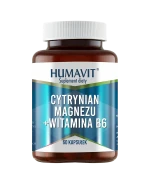 Humavit Cytrynian Magnezu + Witamina B6, 60 kapsułek