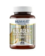 Humavit Kolagen + Kwas Hialuronowy + Witaminy A, C, E, 60 kapsułek