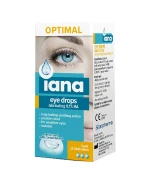 Iana Optimal, nawilżające krople do oczu 0,1 % HA, 10 ml