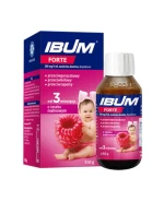 Ibum Forte 200mg/5ml, zawiesina doustna, smak malinowy, 150 g