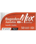 Ibuprofen Max Aurovitas 400 mg, 50 kapsułek miękkich