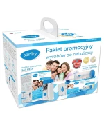 Sanity, pakiet promocyjny wyrobów do nebulizacji, Fast Mesh, inhalator siateczkowy, 1 sztuka + Turbo Chamber, komora inhalacyjna, 1 sztuka
