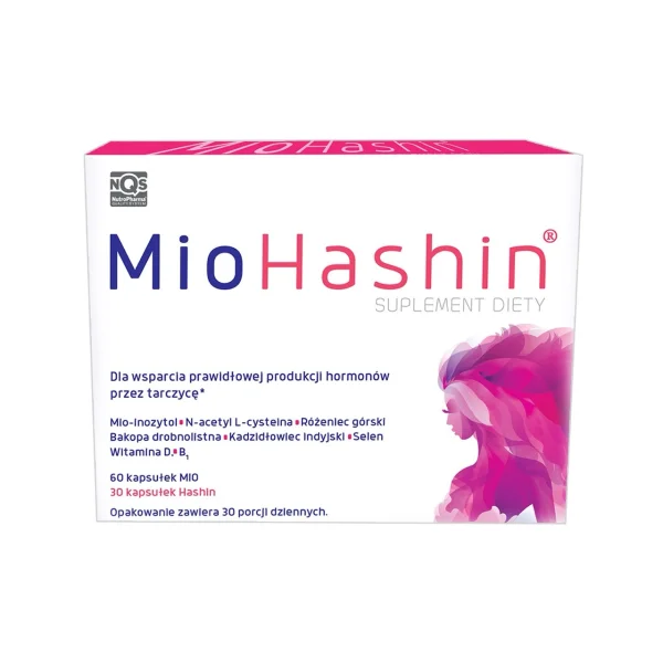 MioHashin, Mio, 60 kapsułek + Hashin, 30 kapsułek