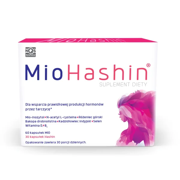 MioHashin, Mio, 60 kapsułek + Hashin, 30 kapsułek