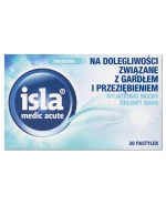 Isla Medic Acute, smak ziołowy, 20 pastylek do ssania