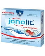 Jonolit, elektrolity dla dzieci i dorosłych, smak truskawkowy, 10 saszetek