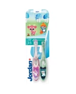 Jordan Step by Step, szczoteczka do zębów dla dzieci, 3-5 lat, Soft, 2 sztuki