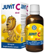Juvit C 100 mg/ml, krople doustne dla dzieci od 28 dnia życia, 40 ml