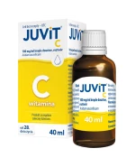 Juvit C 100 mg/ml, krople doustne dla dzieci od 28 dnia życia, 40 ml