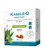 Kaszle-Q, pastylki do ssania na kaszel i ból gardła, 24 pastylki