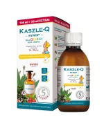 Kaszle-Q, syrop ziołowy na kaszel i osłabioną odporność, dla dzieci, od 1 roku, 150 ml