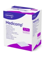 Medicomp, kompresy jałowe, włókninowe, 4-warstwowe, 30 g/m2, 5 cm x 5 cm, 50 sztuk