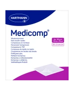 Medicomp, kompresy jałowe, włókninowe, 4-warstwowe, 30 g/m2, 10 cm x 10 cm, 50 sztuk