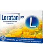 Loratan Pro 10 mg, 10 kapsułek miękkich