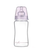 Lovi Diamond Glass, butelka szklana ze smoczkiem dynamicznym, Baby Shower, od 3 miesiąca, 250 ml