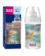  Lovi Butelka Antykolkowa Jungle Vibes Trends, Bezpieczna dla karmienia piersią, 3 m+, 250 ml