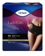 Tena Lady Pants Noir, majtki chłonne, rozmiar M, 75-105 cm, Plus, 9 sztuk